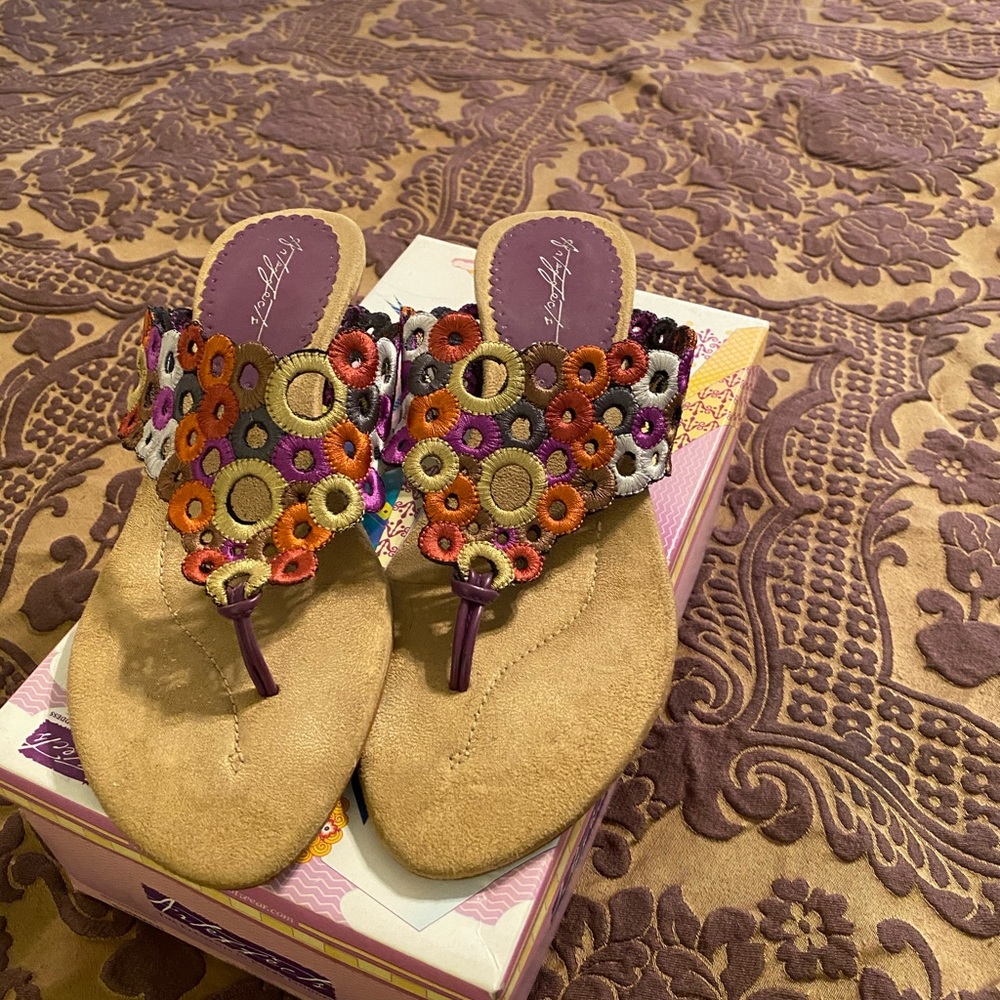 Multi color sandal